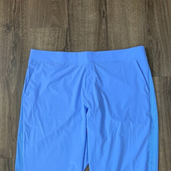 EUC Athleta Brooklyn Ankle Pant Side Stripe Periwinkle Sz 20 - Picture 4 of 11